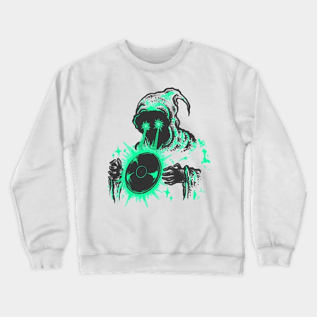 Vynil Spinner Crewneck Sweatshirt by RACUN